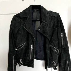 AllSaints black suede jacket